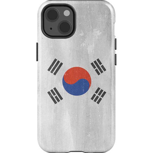 South Korean Flag Distressed iPhone 13 Impact Case